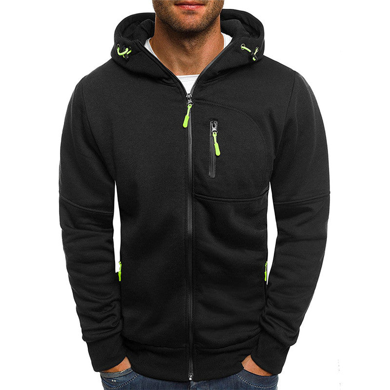 Daniel™ - Heren hoodie | Capuchon met rits en fleece