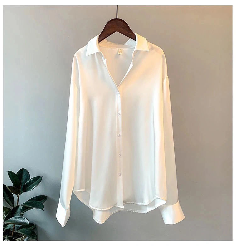 Leyla™ - Stijlvolle Santijnen Blouse