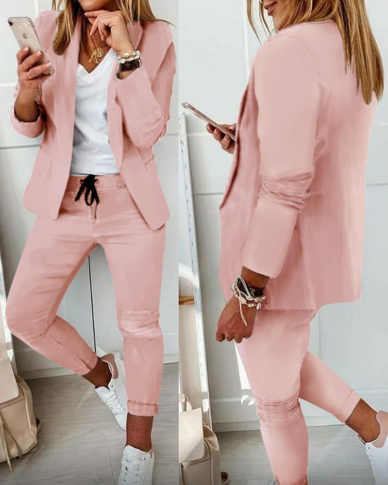 Xyla™ - Elegante tweedelige blazer set