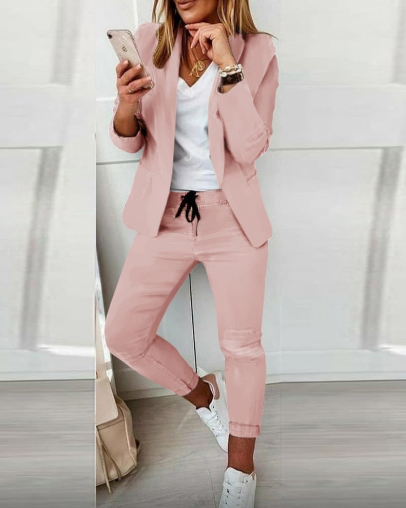 Xyla™ - Elegante tweedelige blazer set