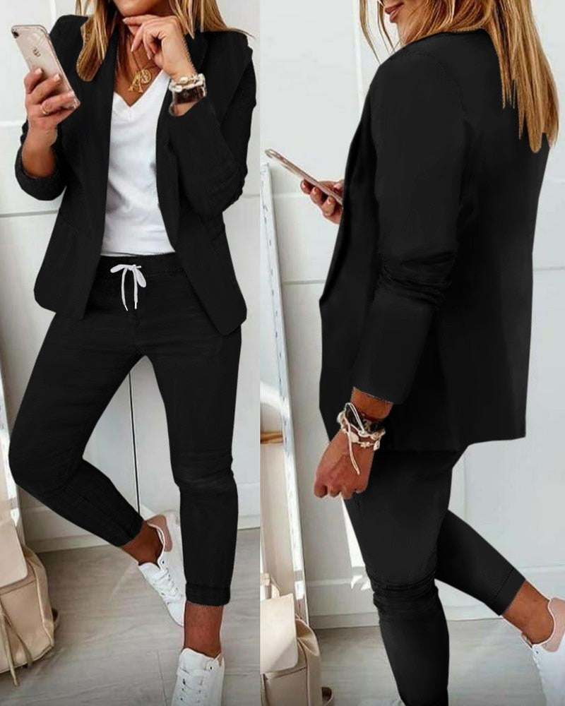 Xyla™ - Elegante tweedelige blazer set