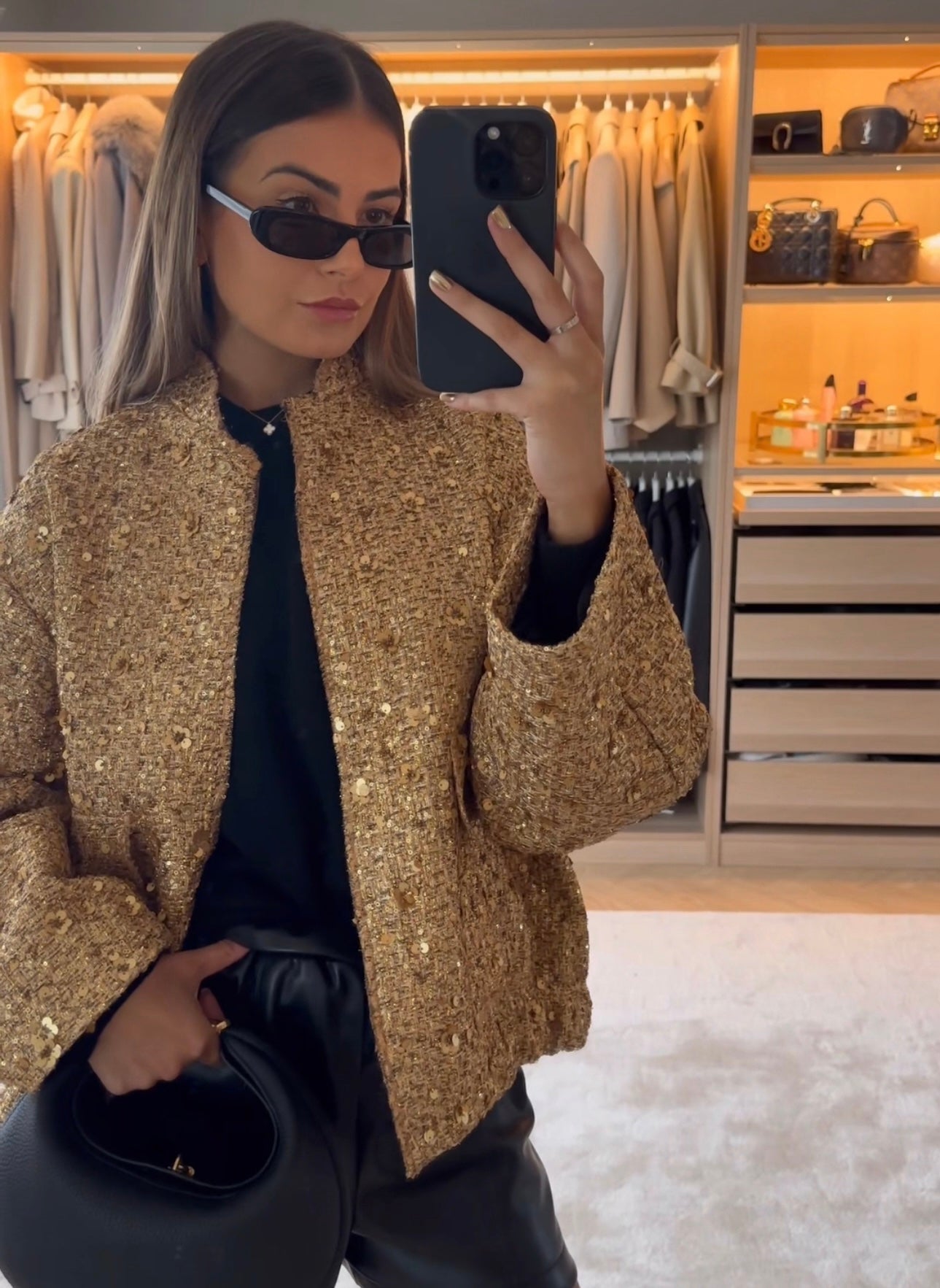 Sammie™ - Gouden Sequin Jacket