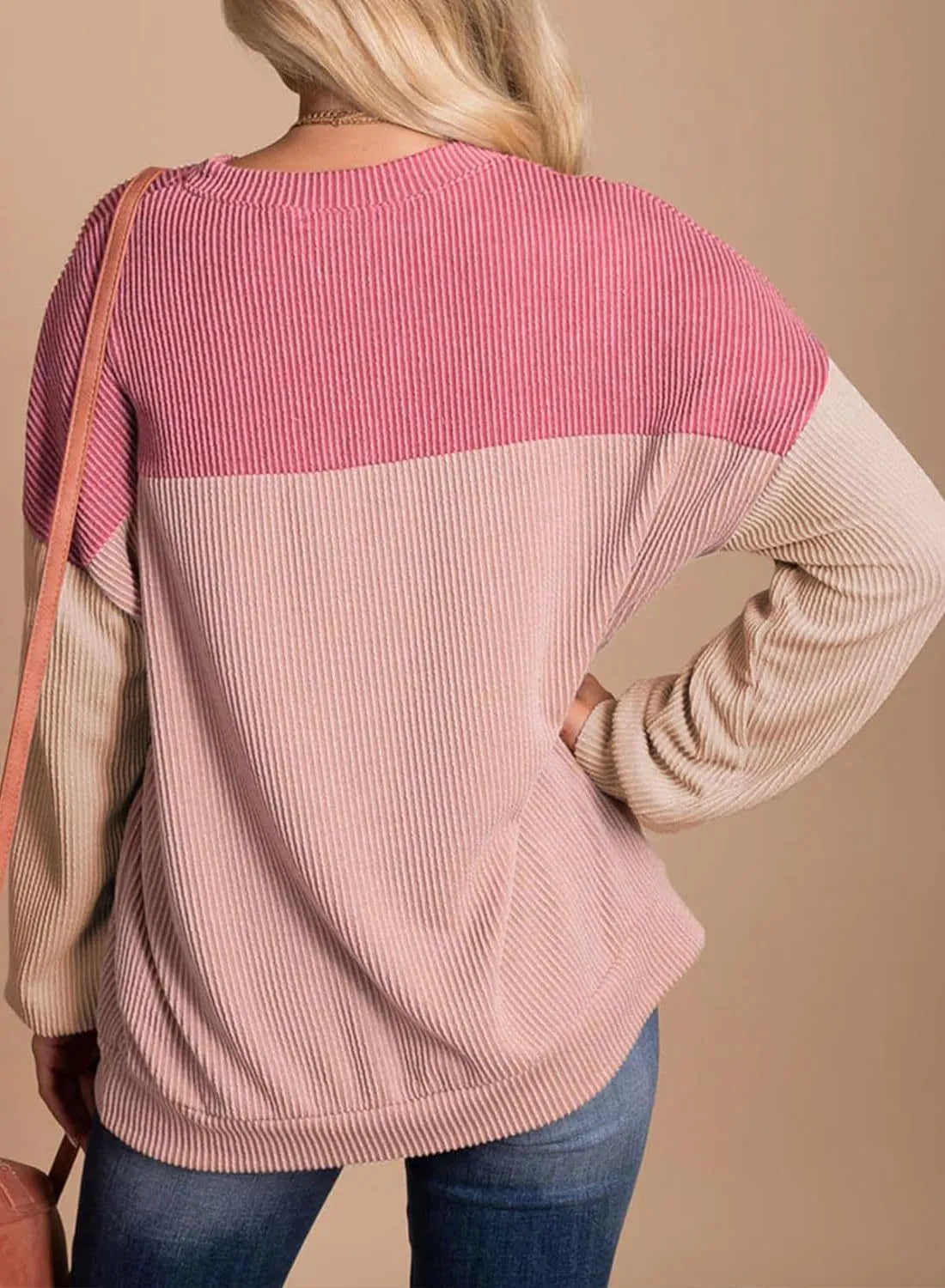 Jantine™ - Casual pullover sweatshirt met een ronde halslijn