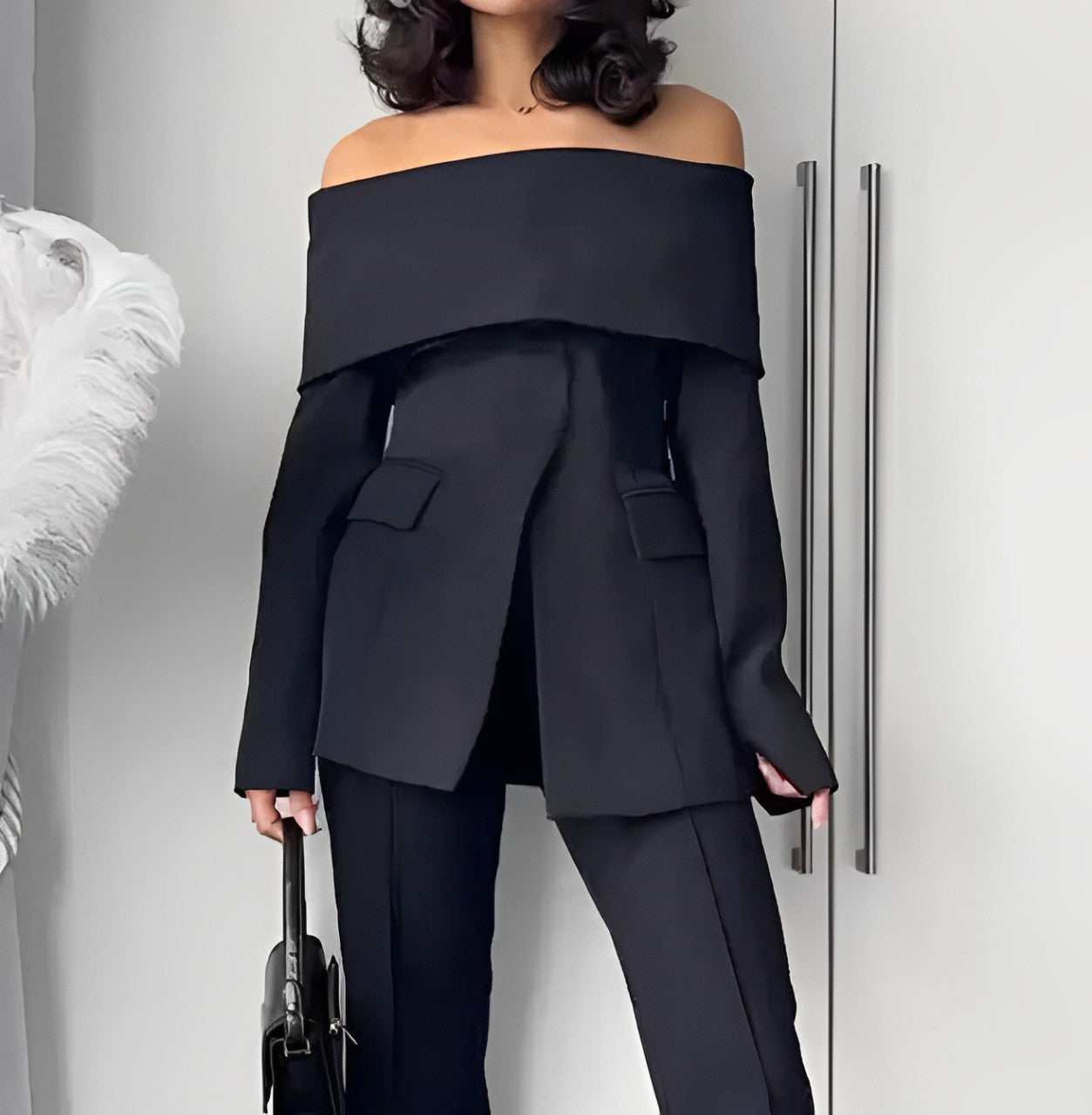 Jessica™ - Off shoulder blazer (vandaag met GRATIS pantalon)