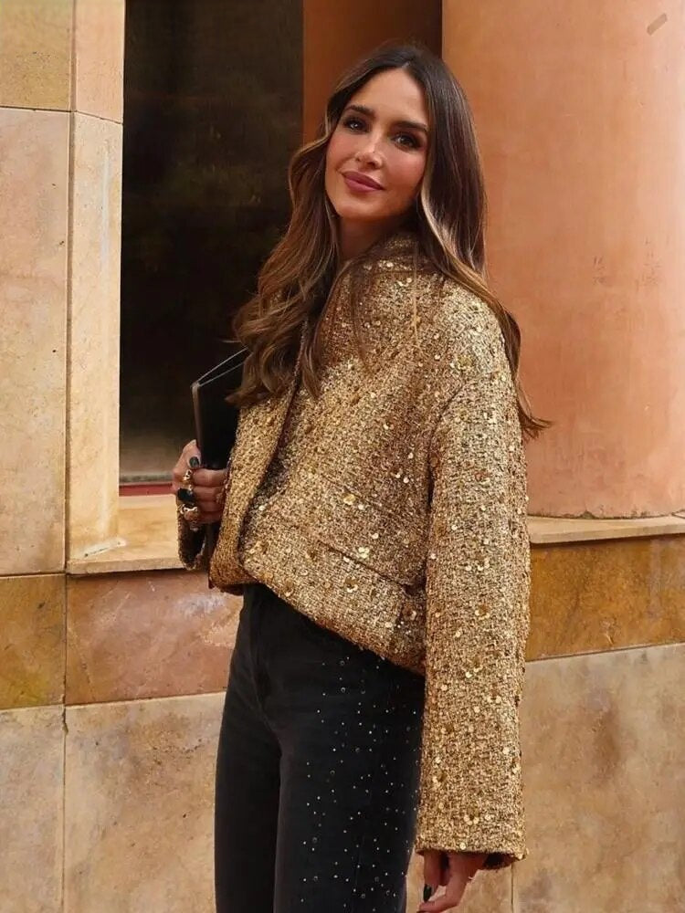 Sammie™ - Gouden Sequin Jacket