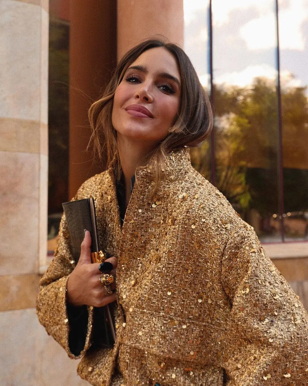 Sammie™ - Gouden Sequin Jacket