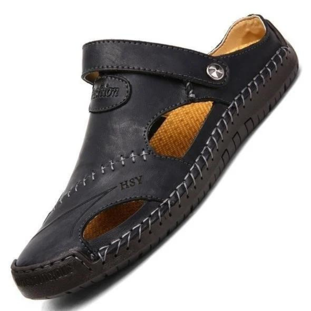 LeatherSandals™ - Zacht Lederen Heren Ademend Buitensandalen